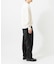 new basic　WASHI WOOL V-NECK KNIT