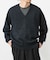 new basic　WASHI WOOL V-NECK KNIT