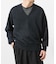 new basic　WASHI WOOL V-NECK KNIT