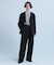 new basic　WOOL LINEN SILK PANTS