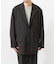 new basic　WOOL SILK LINEN SINGLE JACKET