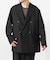 new basic　WOOL LINEN DOUBLE JACKET