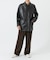 new basic　LAMB LEATHER CAR COAT