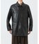 new basic　LAMB LEATHER CAR COAT