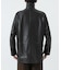 new basic　LAMB LEATHER CAR COAT