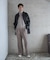 new basic　LAMB LEATHER CAR COAT