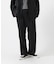 new basic　WOOL SILK TAPERED SLACKS