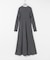 new basic　WASHABLE WOOL LONG-SLEEVE ONE-PIECE
