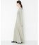 new basic　WASHABLE WOOL LONG-SLEEVE ONE-PIECE