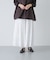 スカラップ刺繍タックスカート