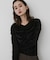 『WEB／一部店舗限定』シアーベロアシャーリングトップ