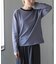 FORK&SPOON　プレーティングボーダーロングスリーブTシャツ
