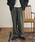 ストレッチヘリンボーンテーパードパンツ