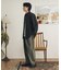 ストレッチヘリンボーンテーパードパンツ