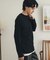 フェイクレイヤードヘンリーネックロングTシャツ