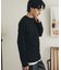 フェイクレイヤードヘンリーネックロングTシャツ