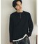 フェイクレイヤードヘンリーネックロングTシャツ