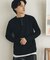 フェイクレイヤードヘンリーネックロングTシャツ