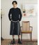 フェイクレイヤードヘンリーネックロングTシャツ