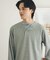 フェイクレイヤードヘンリーネックロングTシャツ