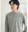 フェイクレイヤードヘンリーネックロングTシャツ