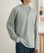 フェイクレイヤードヘンリーネックロングTシャツ