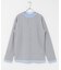 フェイクレイヤードヘンリーネックロングTシャツ