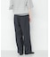 『UR TECH SMOOTHLUXE』ウール混タックギャザーストレートパンツ