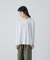 ハイツイストコットン長袖Tシャツ