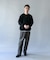ミニブークレ クルーネックニット