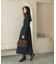 『WEB／一部店舗限定』パールトリムフォルムニットワンピース