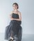 MARILYN MOON　SHEER TIERED DRESS