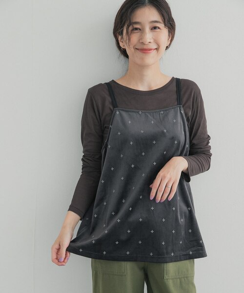 刺繍ベロアキャミチュニック 26AW｜アーバンリサーチの通販｜&mall