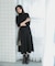 『WEB／一部店舗限定』タートルネックデザインスリーブワンピース