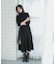 『WEB／一部店舗限定』タートルネックデザインスリーブワンピース