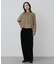 クロップドギャザーシャーリングシャツ