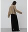 クロップドギャザーシャーリングシャツ