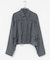 クロップドギャザーシャーリングシャツ
