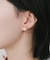 ニュアンスハートパールピアス