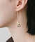 ニュアンスペタルミニパールフックピアス