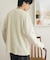 ワッフルヘンリーネックロングTシャツ