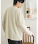 ワッフルヘンリーネックロングTシャツ