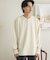ワッフルヘンリーネックロングTシャツ