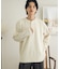 ワッフルヘンリーネックロングTシャツ