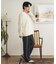 ワッフルヘンリーネックロングTシャツ