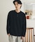 ワッフルヘンリーネックロングTシャツ
