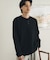 ワッフルヘンリーネックロングTシャツ