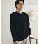 ワッフルヘンリーネックロングTシャツ