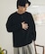 ワッフルヘンリーネックロングTシャツ