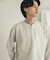 ワッフルヘンリーネックロングTシャツ